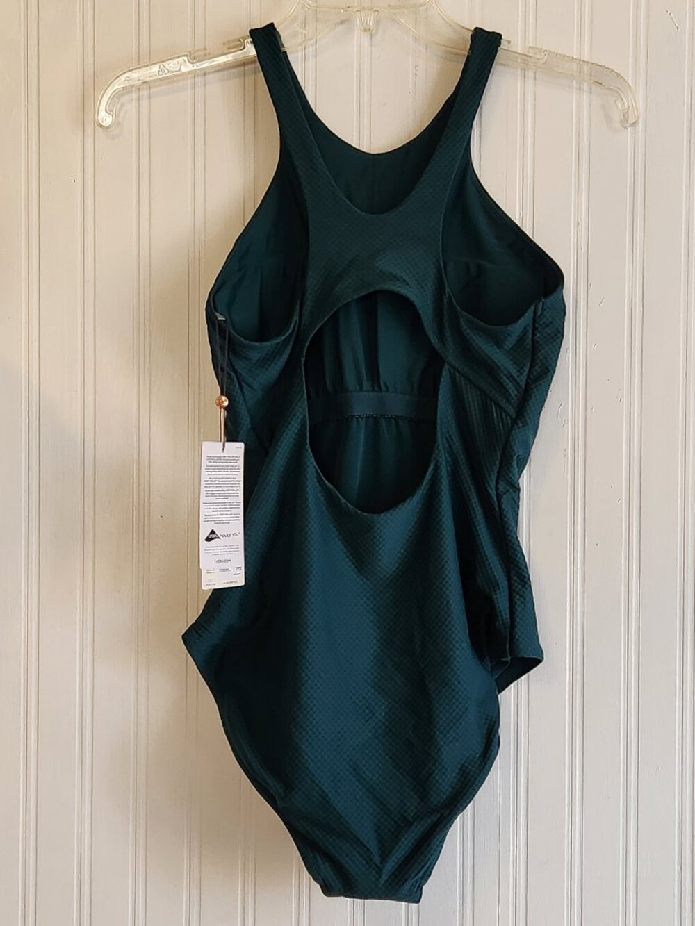CALIA Swim High Neck Open Back One Piece Swimsuit - Sz 6 - NWT NEW - Picture 3 of 7